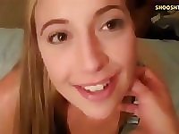 Blondie first porn blow big dick