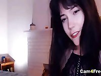 Hot Beautiful Babe Plays Her Sweet Tight Pussy