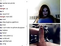 Sex appealing Omegle girls shows boobs