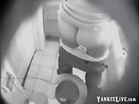 NOT My sister fingering in toilet caught by hidden cam