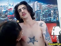 Sexy And Submissive Blowjob And Cum In Mouth