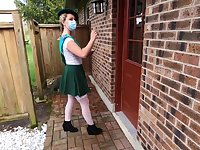 Nubile Dame Scout gets Internal Cumshot Surprise from Old Guy