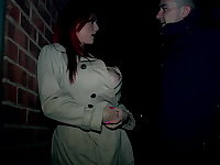 Redhead on the streets