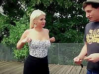 MILF gives such a boisterous blowjob to guys that they pay her