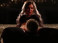 Closeup video of erotic lovemaking with busty star Alexxa Vice