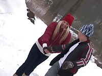 Horny blonde darling moans while being fucked - Mia Angelo