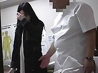 A fresh Japanese is fucked by a medical man in this massage voyeur porn video