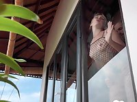 Standing doggy and a blowjob in the morning
