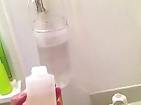 Japanese Plump's enema(Warm water within soap,twice)